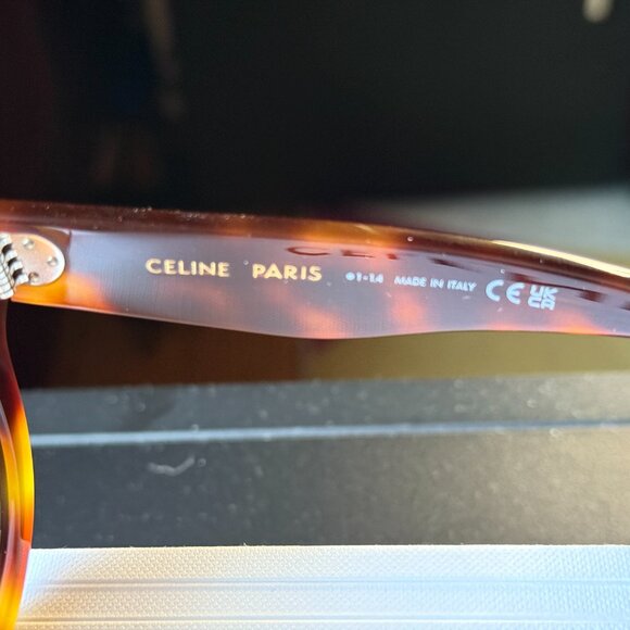 CELINE PARIS Tortoiseshell Sunglasses Sunnies (Butterfly Bold) main image 5